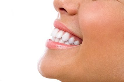 woman smiling after cosmetic dentistry